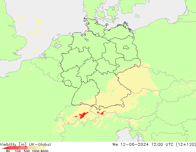 Visibilité UK-Global mer 12.06.2024 12 UTC