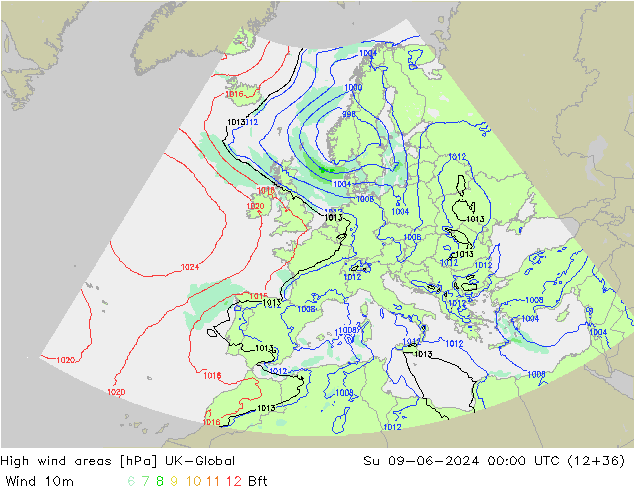 Windvelden UK-Global zo 09.06.2024 00 UTC