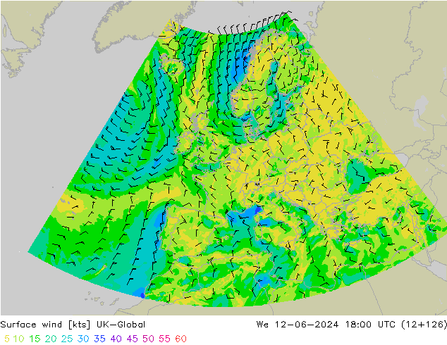 Bodenwind UK-Global Mi 12.06.2024 18 UTC