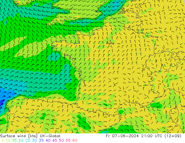 ветер 10 m UK-Global пт 07.06.2024 21 UTC