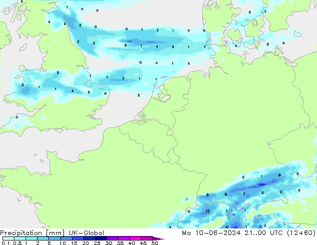 Niederschlag UK-Global Mo 10.06.2024 00 UTC