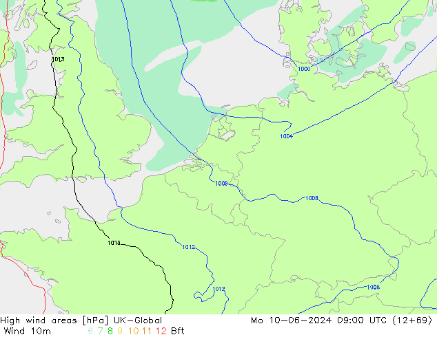 High wind areas UK-Global Mo 10.06.2024 09 UTC