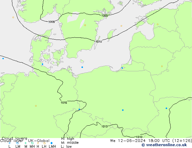 Cloud layer UK-Global We 12.06.2024 18 UTC