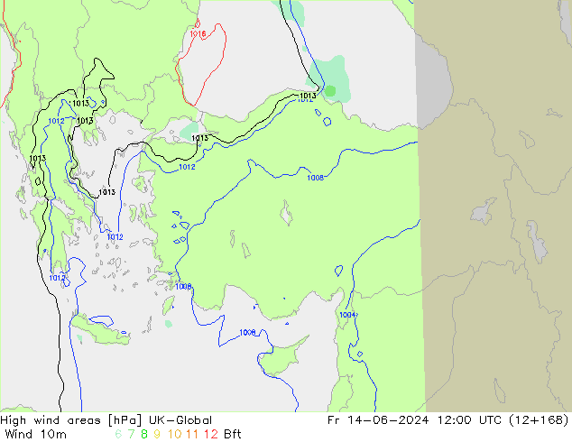 High wind areas UK-Global vie 14.06.2024 12 UTC