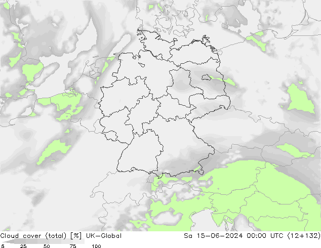 nuvens (total) UK-Global Sáb 15.06.2024 00 UTC