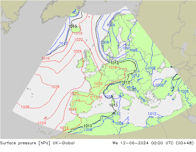 Bodendruck UK-Global Mi 12.06.2024 00 UTC