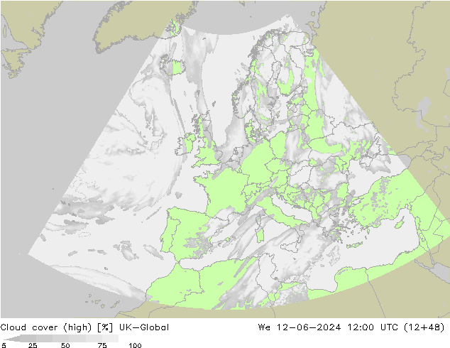 Bulutlar (yüksek) UK-Global Çar 12.06.2024 12 UTC