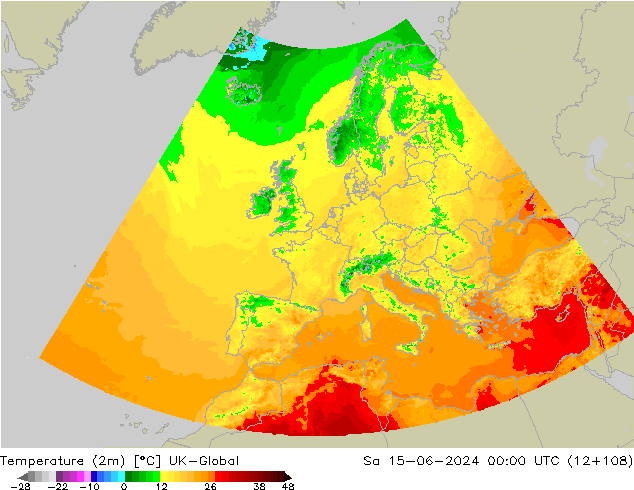 карта температуры UK-Global сб 15.06.2024 00 UTC