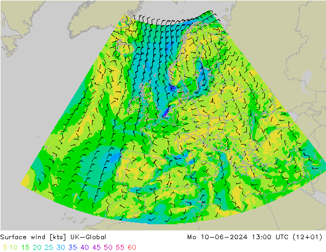 Wind 10 m UK-Global ma 10.06.2024 13 UTC