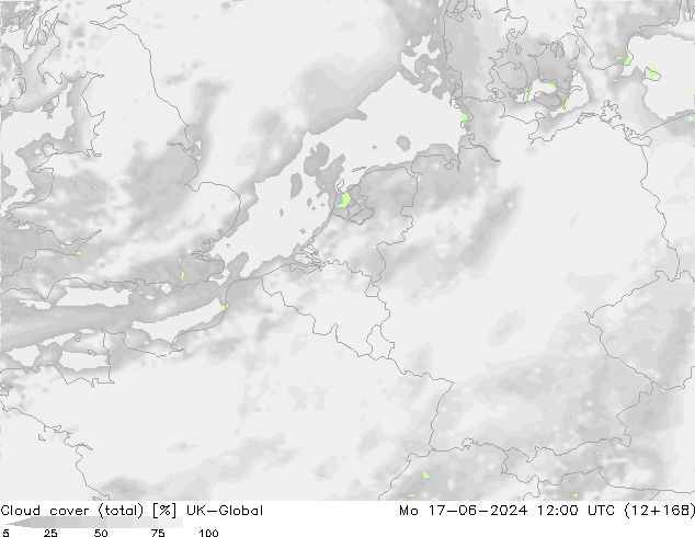 Nubes (total) UK-Global lun 17.06.2024 12 UTC