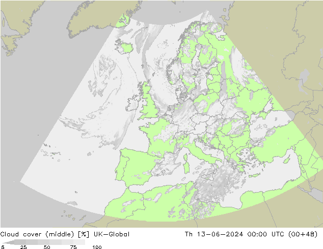 Wolken (mittel) UK-Global Do 13.06.2024 00 UTC