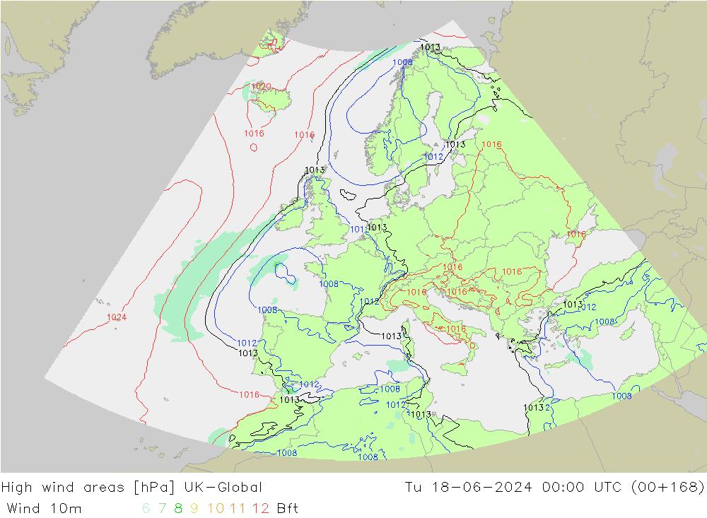 High wind areas UK-Global mar 18.06.2024 00 UTC