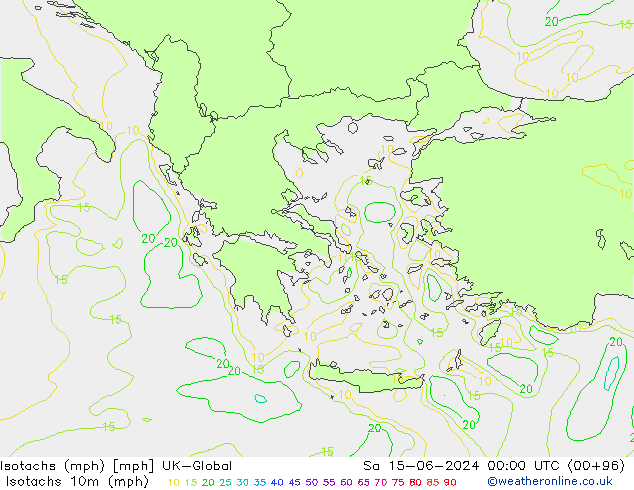 Isotachs (mph) UK-Global  15.06.2024 00 UTC