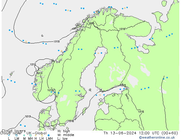 Cloud layer UK-Global Per 13.06.2024 12 UTC