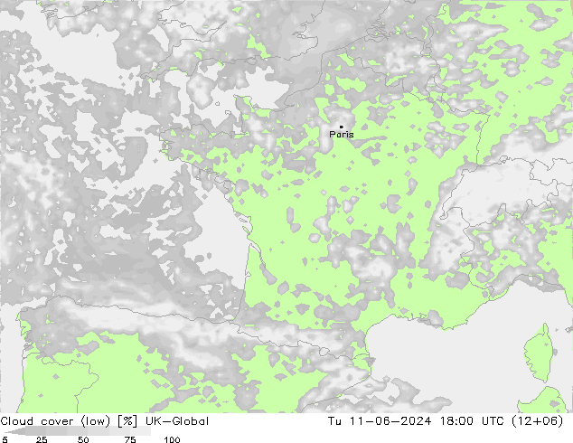zachmurzenie (niskie) UK-Global wto. 11.06.2024 18 UTC