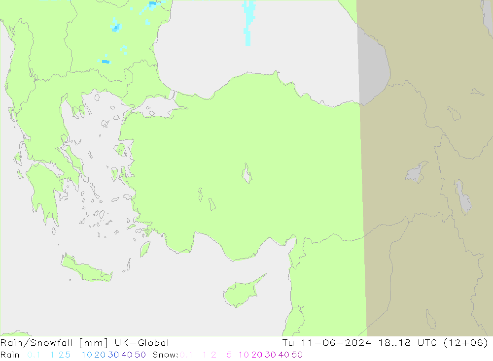 Rain/Snowfall UK-Global Sa 11.06.2024 18 UTC