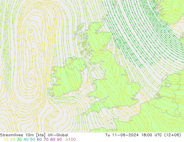 ветер 10m UK-Global вт 11.06.2024 18 UTC