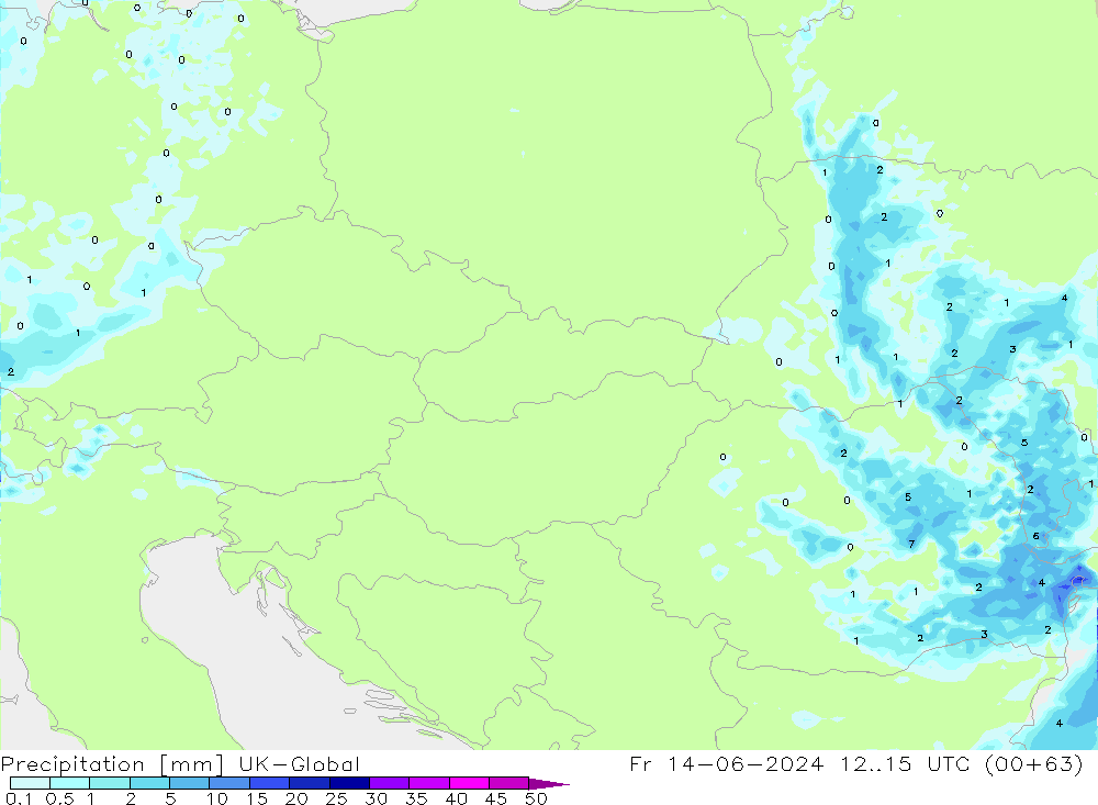 Yağış UK-Global Cu 14.06.2024 15 UTC