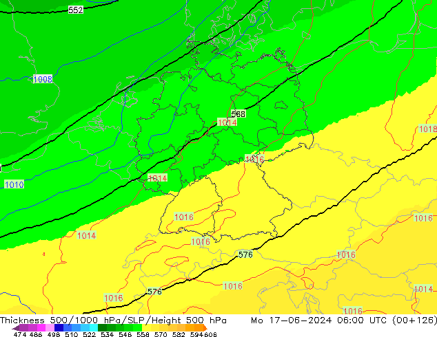 Thck 500-1000hPa UK-Global lun 17.06.2024 06 UTC
