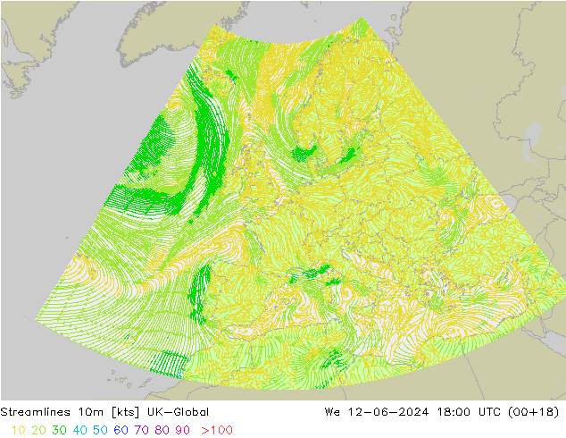 Rüzgar 10m UK-Global Çar 12.06.2024 18 UTC