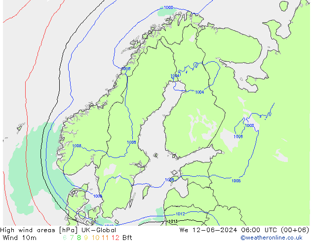 High wind areas UK-Global We 12.06.2024 06 UTC