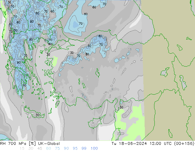 RH 700 hPa UK-Global mar 18.06.2024 12 UTC