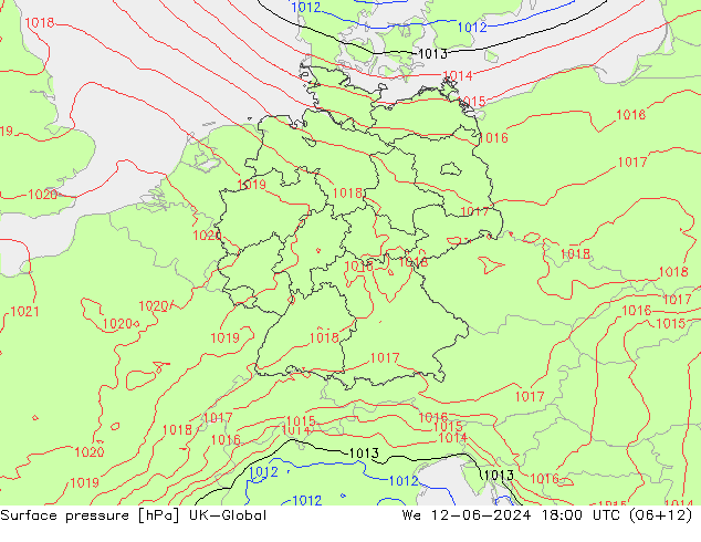 Bodendruck UK-Global Mi 12.06.2024 18 UTC