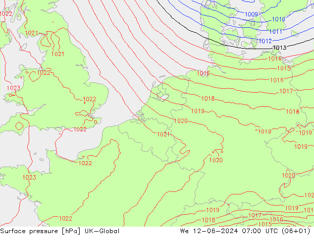 Bodendruck UK-Global Mi 12.06.2024 07 UTC