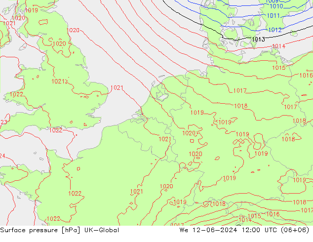 Bodendruck UK-Global Mi 12.06.2024 12 UTC