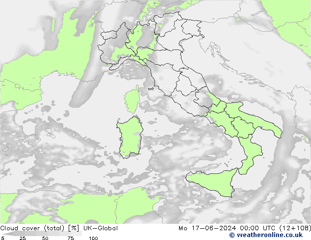 nuvens (total) UK-Global Seg 17.06.2024 00 UTC
