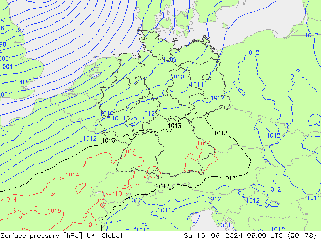 Bodendruck UK-Global So 16.06.2024 06 UTC