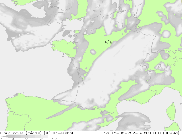 Cloud cover (middle) UK-Global Sa 15.06.2024 00 UTC