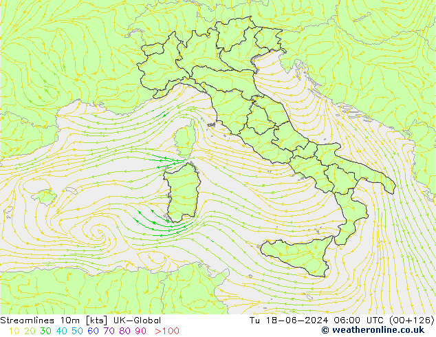 Linea di flusso 10m UK-Global mar 18.06.2024 06 UTC