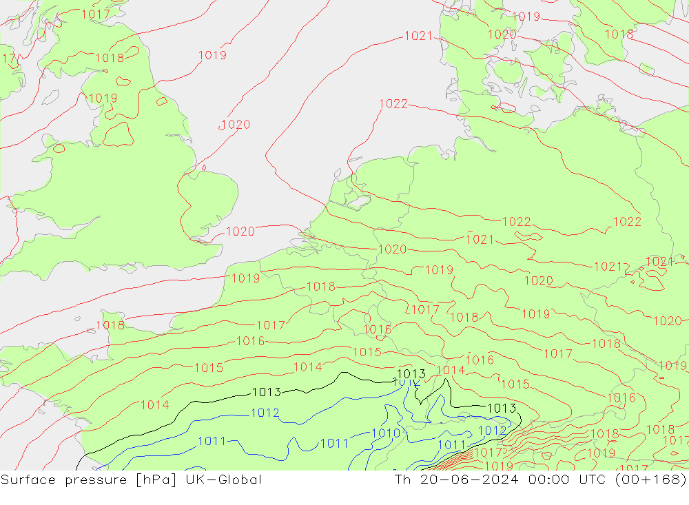 ciśnienie UK-Global czw. 20.06.2024 00 UTC