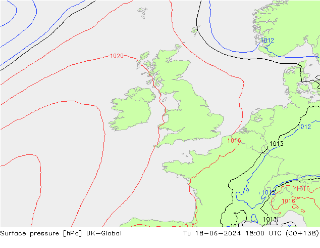 Luchtdruk (Grond) UK-Global di 18.06.2024 18 UTC