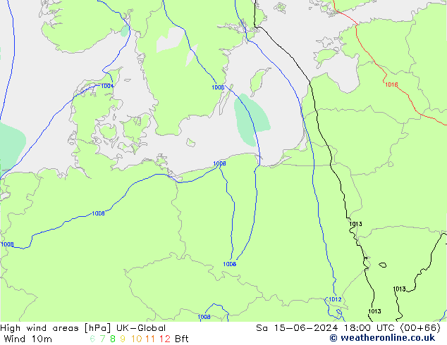 Windvelden UK-Global za 15.06.2024 18 UTC