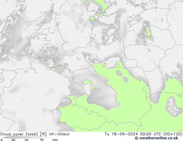 Bulutlar (toplam) UK-Global Sa 18.06.2024 00 UTC