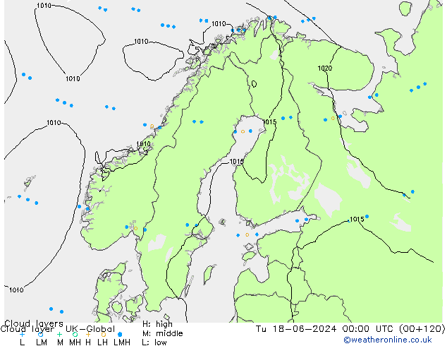 Cloud layer UK-Global Tu 18.06.2024 00 UTC