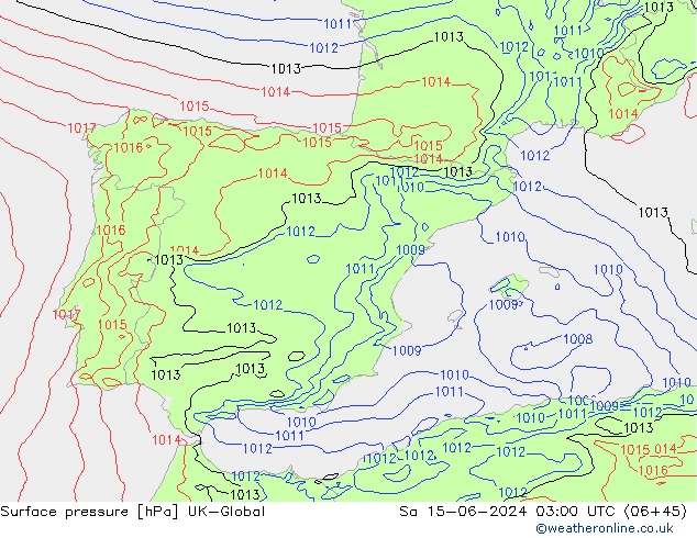 pressão do solo UK-Global Sáb 15.06.2024 03 UTC