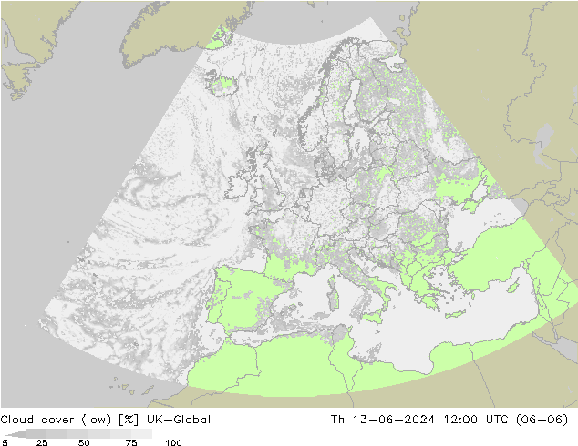 nízká oblaka UK-Global Čt 13.06.2024 12 UTC
