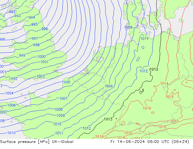 Yer basıncı UK-Global Cu 14.06.2024 06 UTC