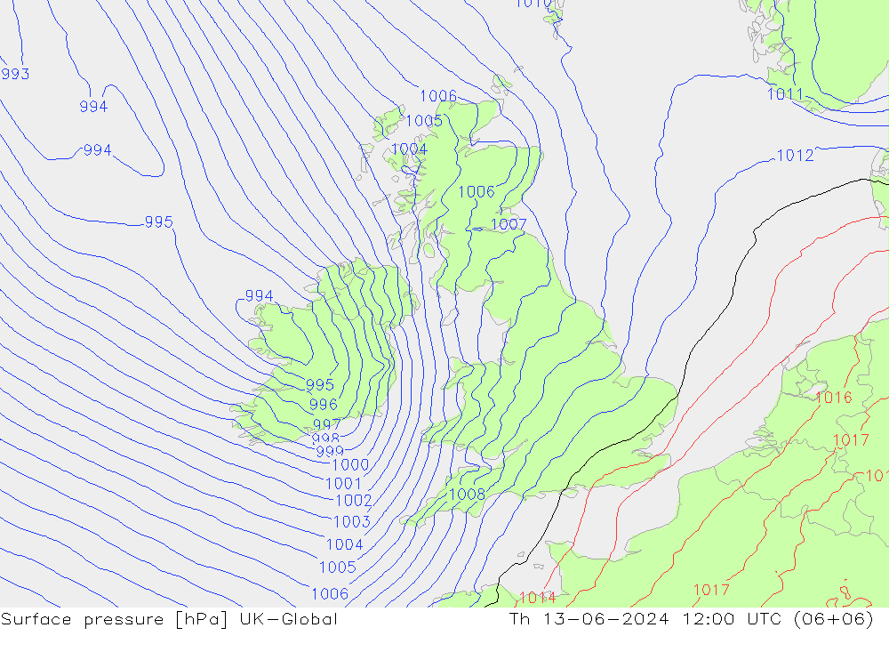 ciśnienie UK-Global czw. 13.06.2024 12 UTC