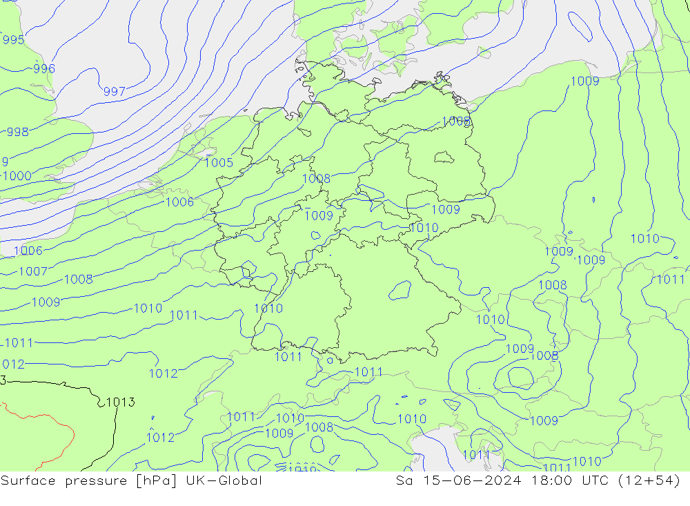 Luchtdruk (Grond) UK-Global za 15.06.2024 18 UTC