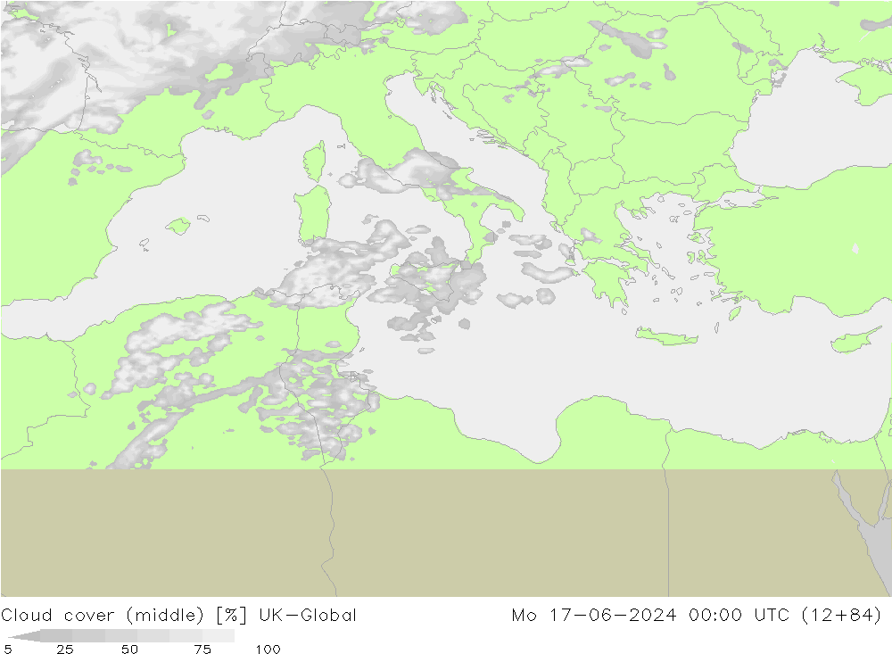 Bewolking (Middelb.) UK-Global ma 17.06.2024 00 UTC