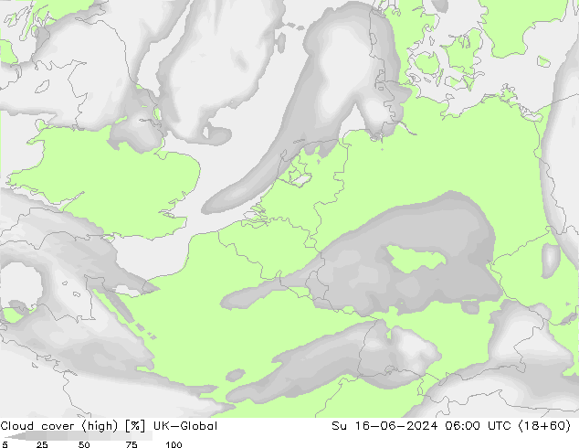 Wolken (hohe) UK-Global So 16.06.2024 06 UTC