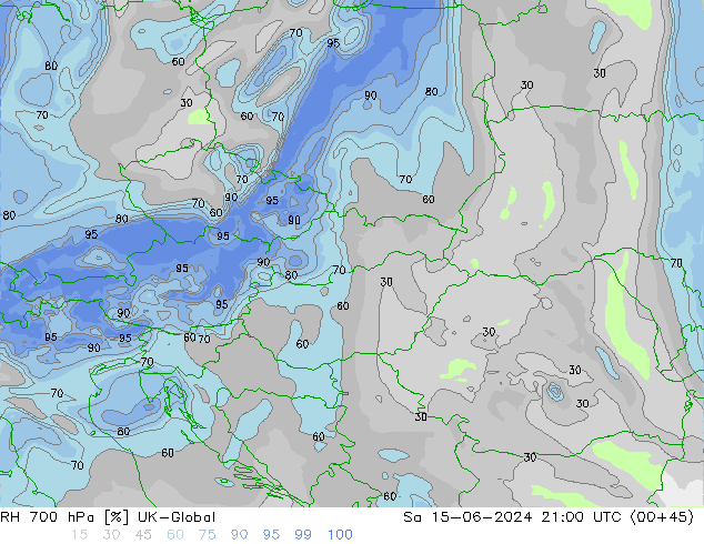 RV 700 hPa UK-Global za 15.06.2024 21 UTC