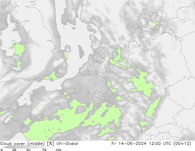 Nuages (moyen) UK-Global ven 14.06.2024 12 UTC