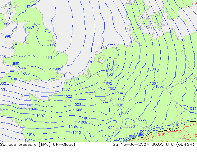 Yer basıncı UK-Global Cts 15.06.2024 00 UTC