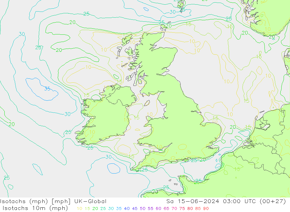 Isotachs (mph) UK-Global Sa 15.06.2024 03 UTC