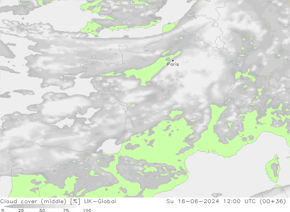Nuages (moyen) UK-Global dim 16.06.2024 12 UTC